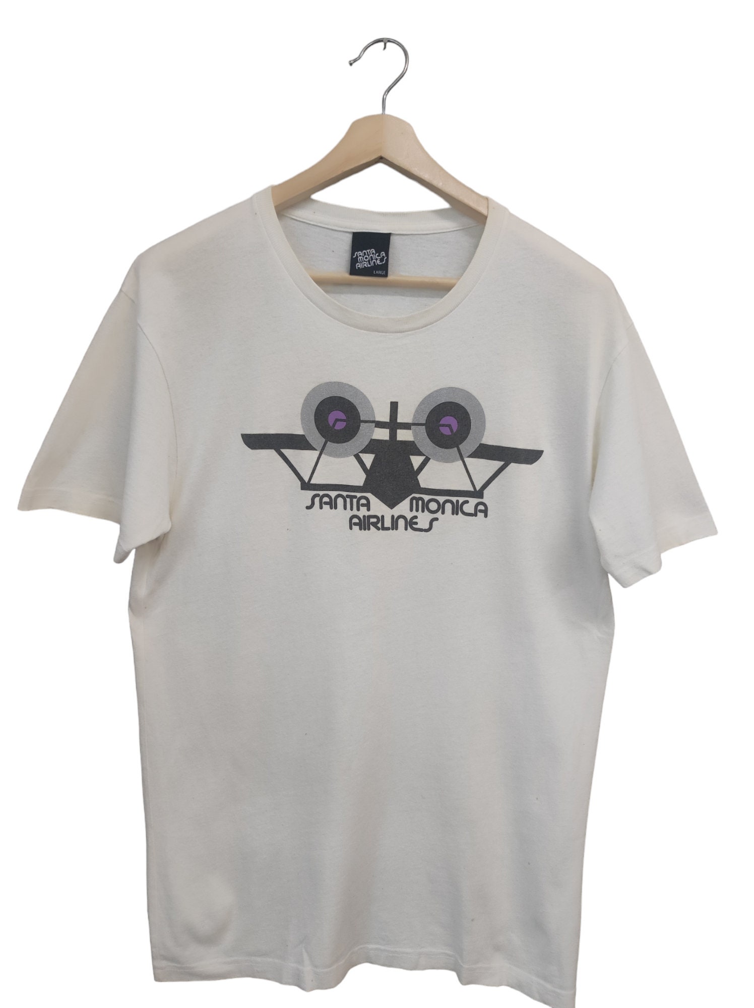 ヴィンテージ Santa Monica Airlines Tシャツ 80s Vintage Y2K Santa