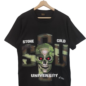Vintage 1998 Stone Cold Steve Austin University Wrestling T-Shirt / Stone Cold Steve Austin Print /80s / 90s / Streetwear Fashion / WWE sz L