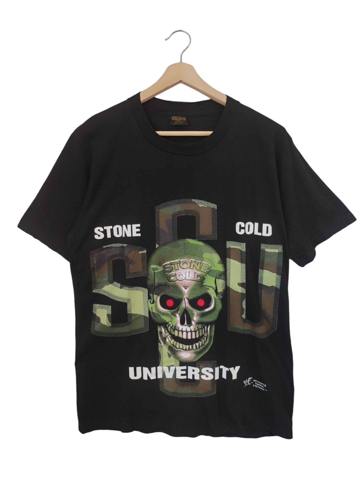 Vintage 1998 Stone Cold Steve Austin University Wrestling T-shirt