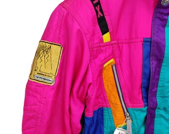 90s Phenix Ski Wear Snow Winter Color Block Phenix Triple
