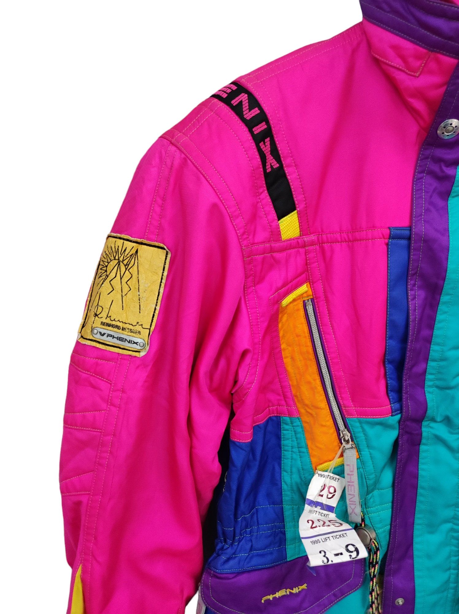 90s Phenix Ski Wear Snow Winter Color Block Phenix Triple
