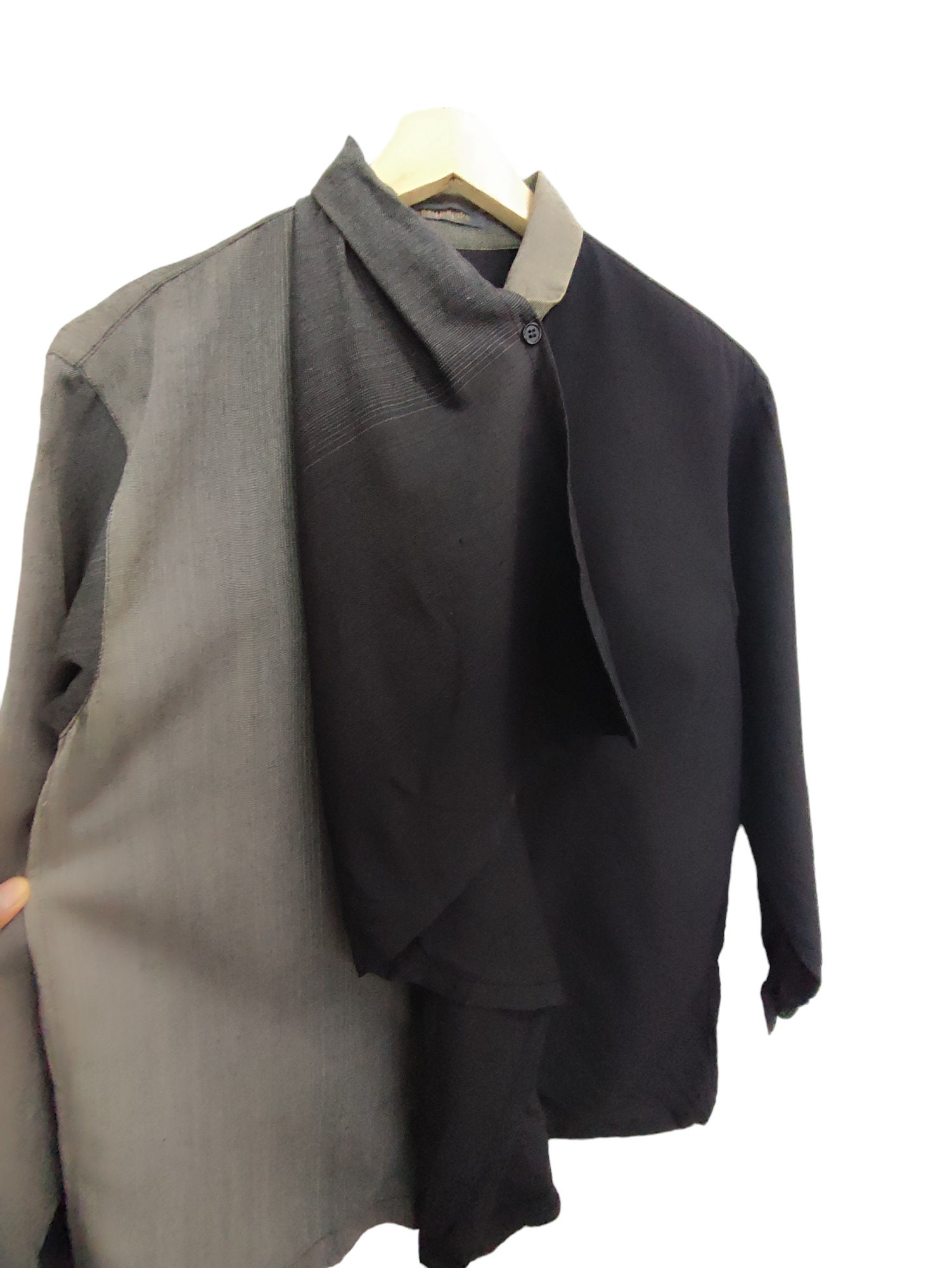 Vintage 90s Issey Miyake Long Sleeve Button Up Shirt Size M