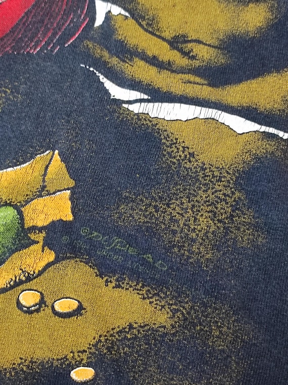 Vintage 1993 Sanda Kuwait Pushead Aop All Over Print T Shirt