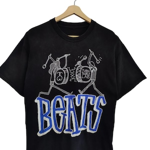 00s OG Stussy Plattenspieler Lab x Stussy &quot;Beats&quot; Tees Stussy Beats Drum stussy erreichen stussy Street tragen groß
