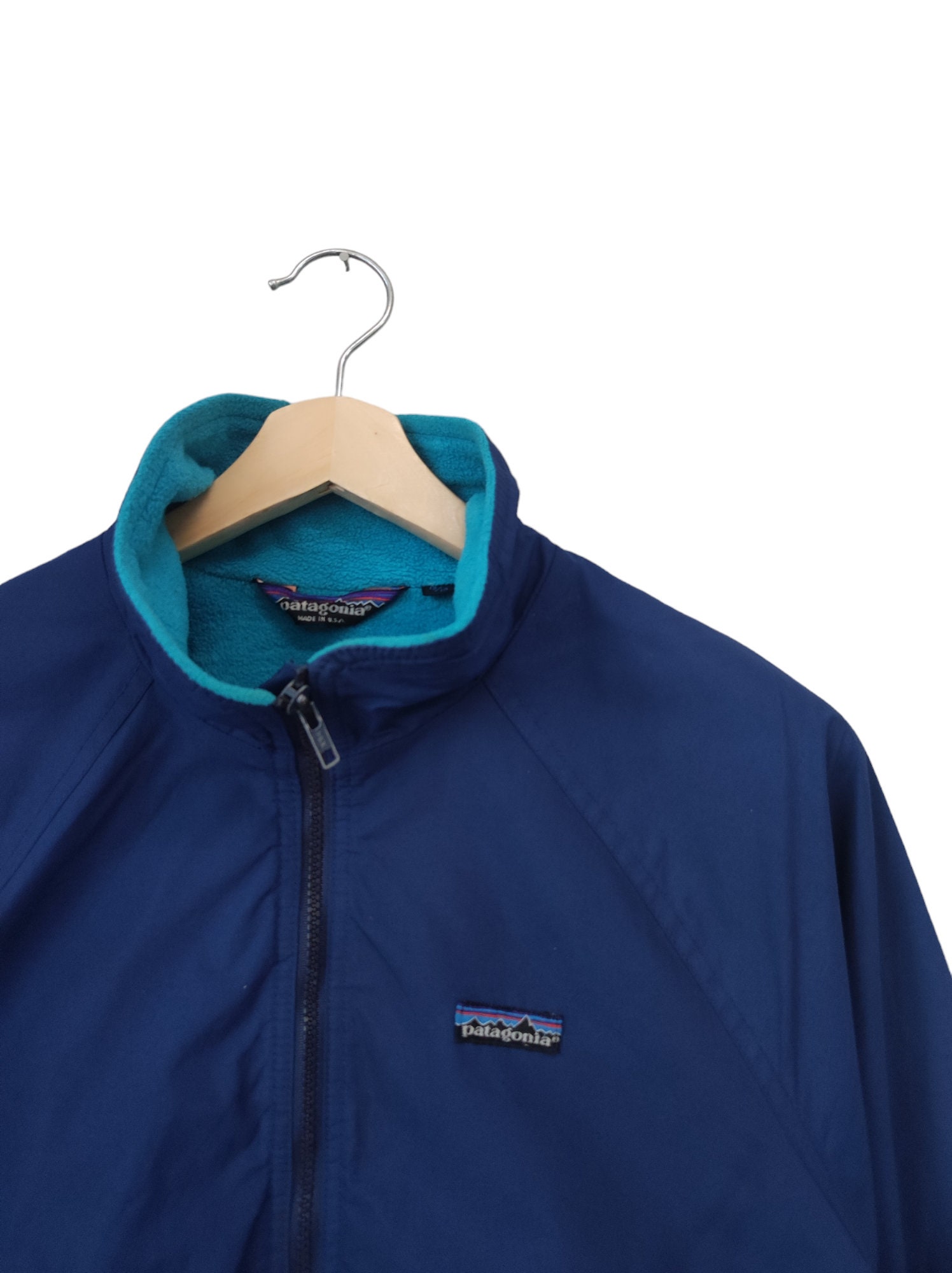Vintage 80s Patagonia Bomber Jacket Patagonia USA Blue Made in USA
