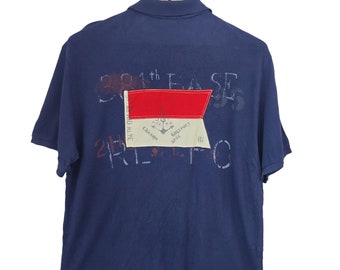 Vintage 90s Polo Ralph Lauren Shirt Polo Sport Polo Spell Out Logo