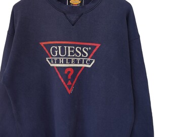 Vintage 1997 Guess Athletic Heavily Distressed Embroidered