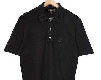 Camisa de cuello casual Fendi Italia vintage de los años 90 Camisa Fendi Jeans Italia mediana Camisa de lujo novedosa de alta moda Camisa polo Fendi mediana