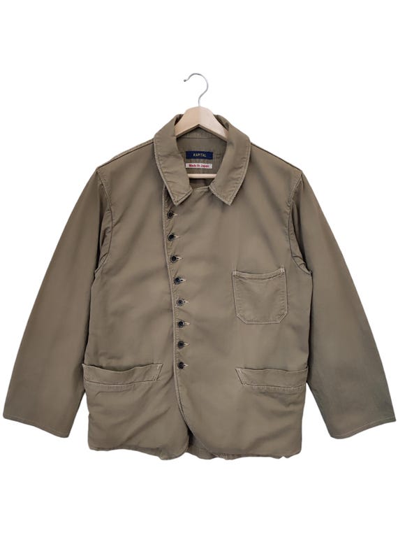 【美品】KAPITAL CAPITAL表記期 sleeve button Vintage Kapital Beige 9 Button Kapital Country Inc Jacket