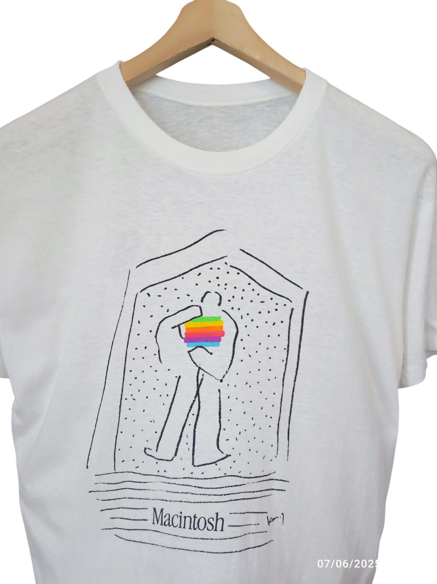 コレクション 1990's Apple event staff T-shirt Vintage 1990 Apple Macintosh T Shirt Apple Think First Pop Art