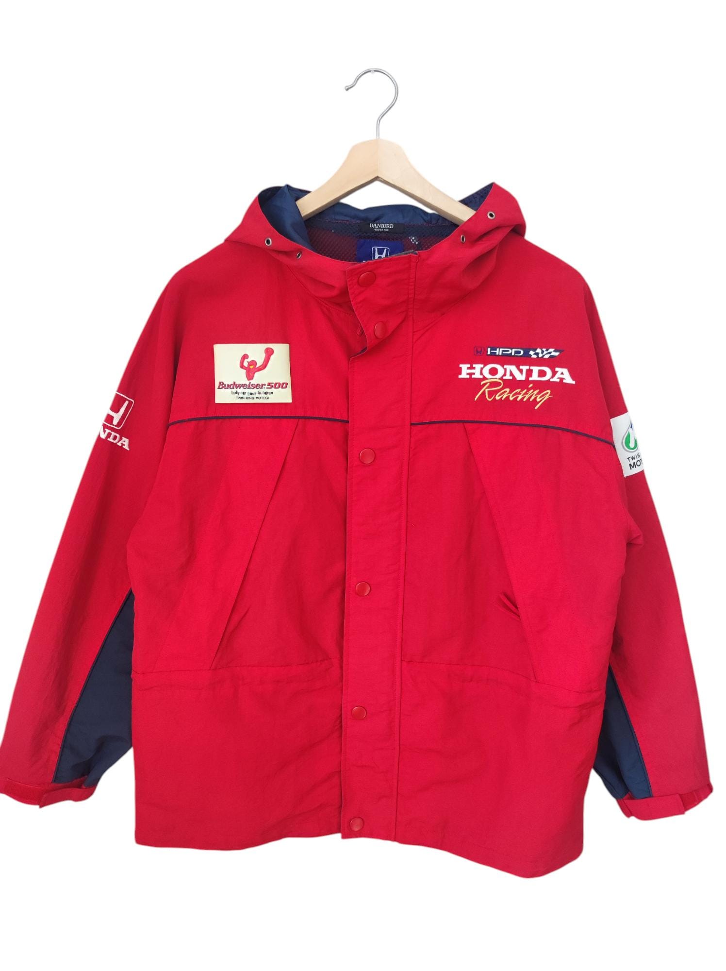 Vintage 90s Honda Cart Budweiser 500 Hoodie Vintage Honda Racing 