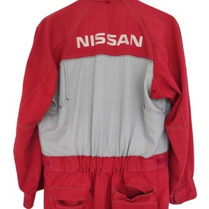 Vintage 90s Nissan Nismo Racing coveralls workshop coveralls racing pit Nissan committed to customer satisfaction size Large nissan classic