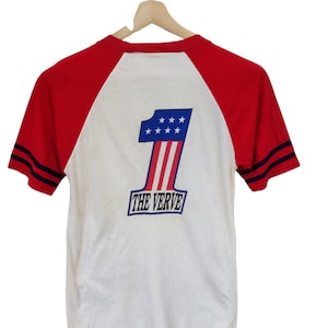 Vintage 90s The Verve Tour UK Concert Vintage 90s The Verve Richard Ashcroft Verve Harley Davidson Britpop promo Shirt t shirts 2 tone
