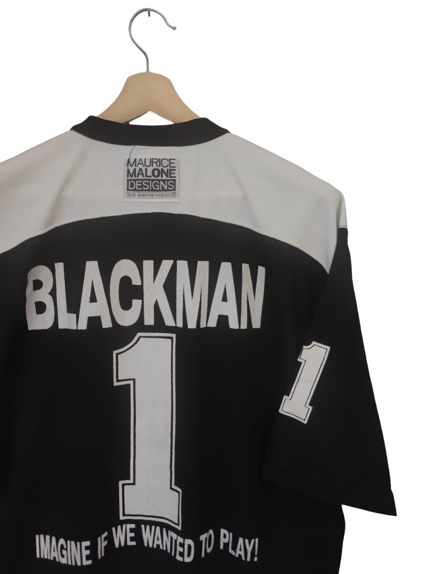 Vintage 90S Designer Maurice Malone Design Team Nubian NHL Jersey