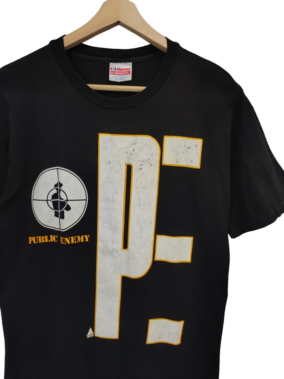 Vintage 80s Public Enemy Rap Hip Hop Tour Concert Promo T