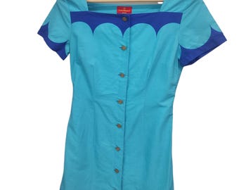 Vintage Vivienne Westwood Orb Tree Vivienne Westwood dress occasion shirt Vivienne Westwood Red Label Milan Italy Milano  size Medium women