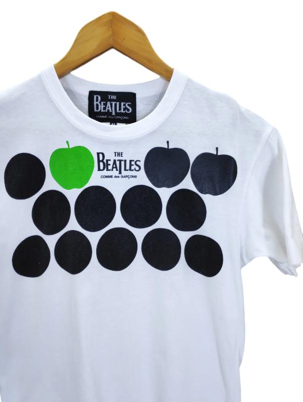 Vintage Comme Des Garcons X the Beatles X Apple Product White Tee