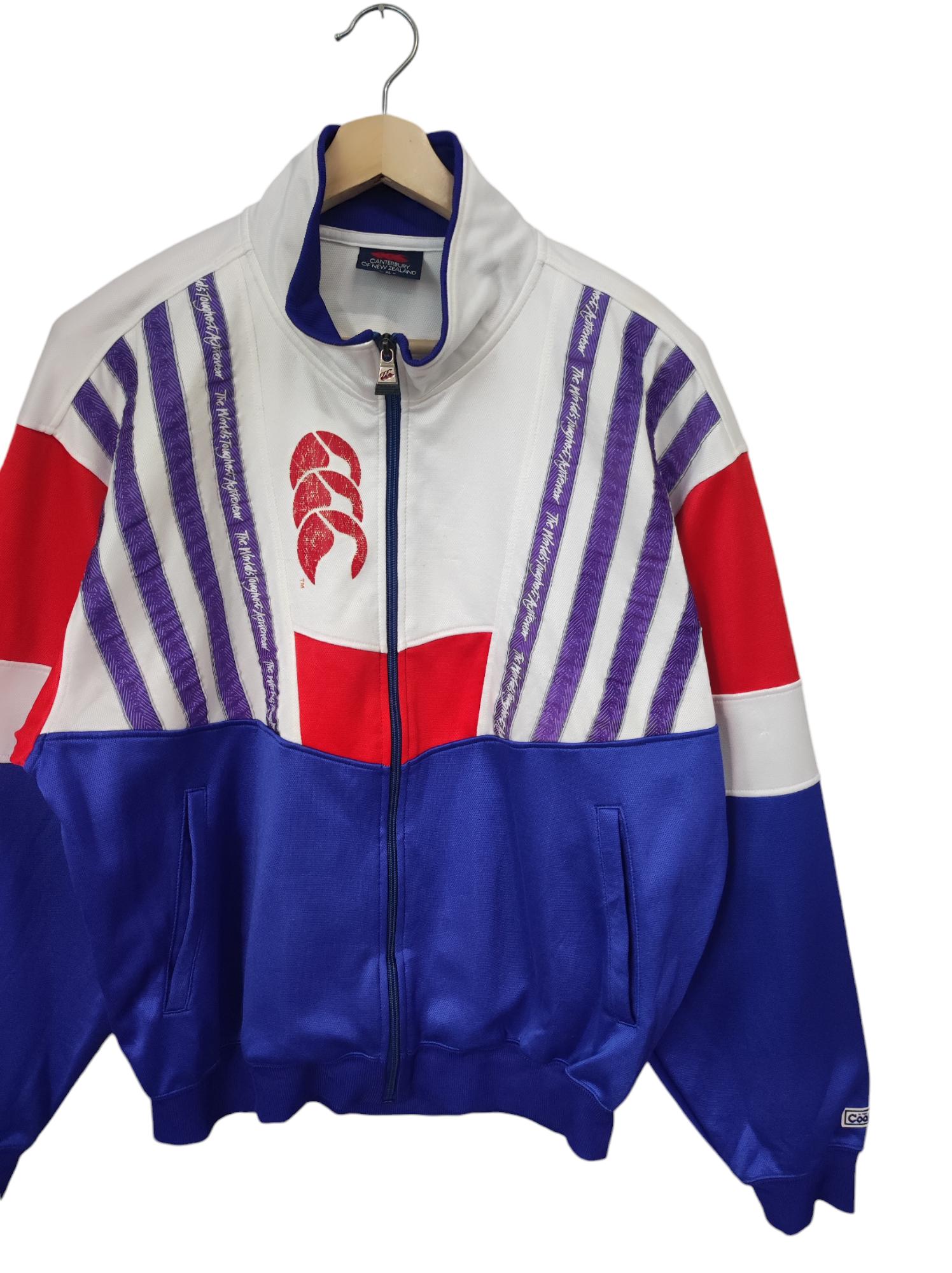 Canterbury NZ Rugby 1870 ジャケット Lサイズ Vintage 80s 90s canterbury Of New Zealand Rugby Zip Up
