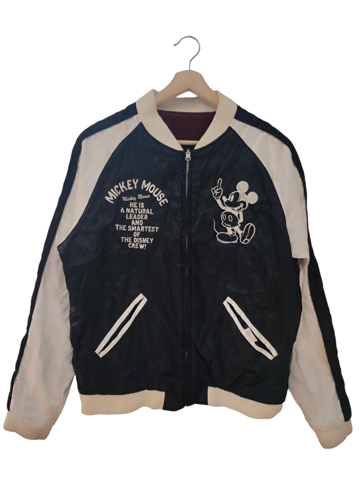 Vintage Souvenir Jacket Sukajan Disney Mickey Mouse Traffic