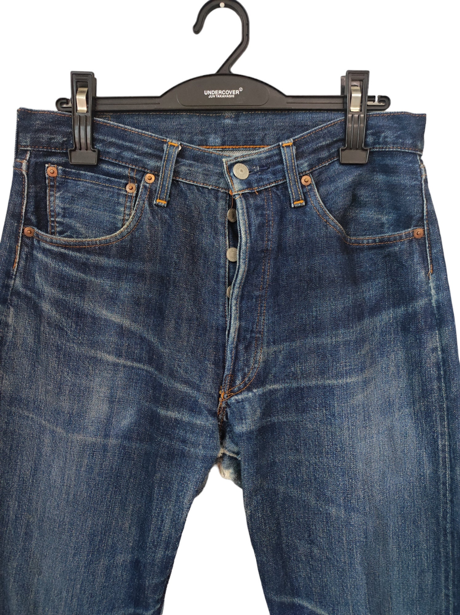 Size 32x42 Vintage 80s Levi's 501 Big E Selvedge Jeans Levi's