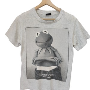 90s Kermit clein Kermit USA The Frog &#39;Kermit clein&#39; cartoon tee &#39;underwear&quot;? Vintage funny funky Kermit retro street wear Kermit Hilfiger