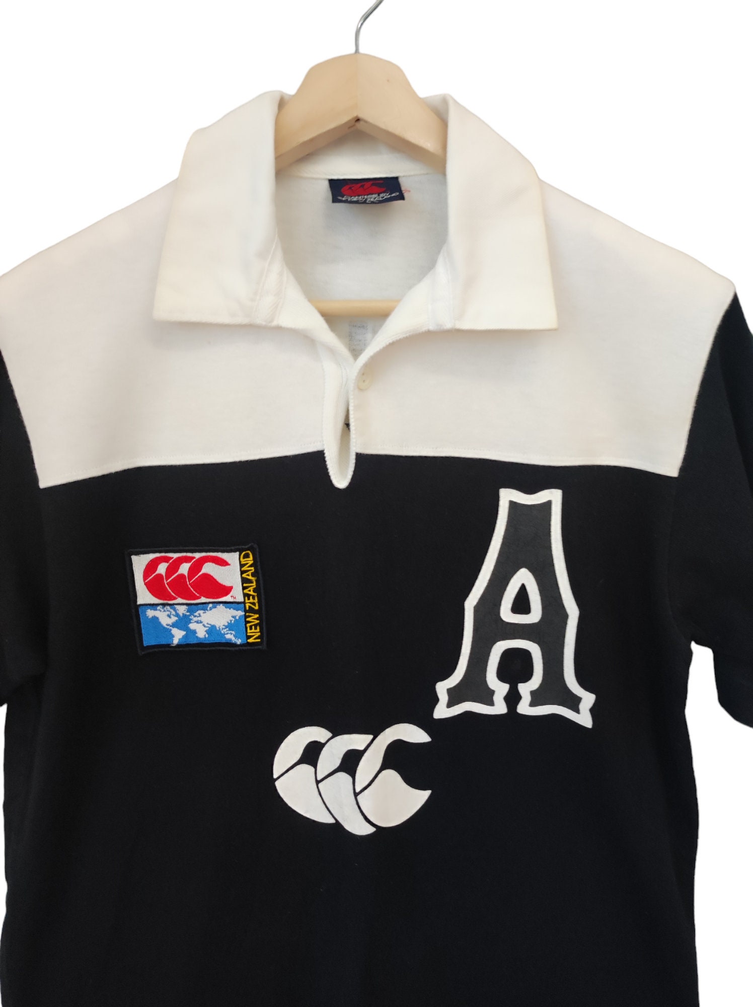 Vintage 90s Canterbury Ugly 2 Tones Rugby All Blacks Retro Polo Shorts  Sleeves Rugby Shirts A 14 Rugby Canterbury New Zealand Shirt Size L - Etsy  UK
