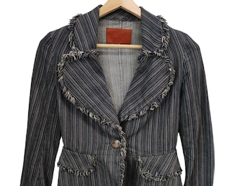 Vintage Vivienne Westwood Orb Tree women denim jacket Vivienne Westwood Red Label Milan Italy Milano  size 2 women made in Japan