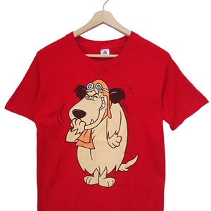90s Vintage Wacky Race Hanna Barbera Funny Dog Cartoon T shirt Made In Usa funky 90s Cartoon Medium wacky races production