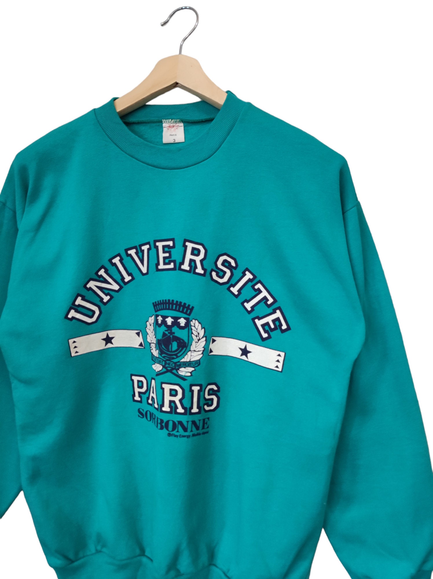 Vintage 90s Universite Paris Sorbonne Energy Flay Paris