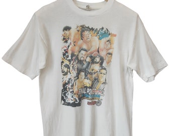 Vintage  All Japan Pro Wrestling JPW final power hall the last minute Tokyo Dome /Keiji Mutoh// The Great Muta // japan 90s wrestling Tee