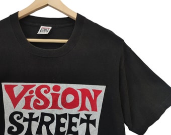 Vintage 90s Vision Street Wear Classic Logo Vision Skateboard 