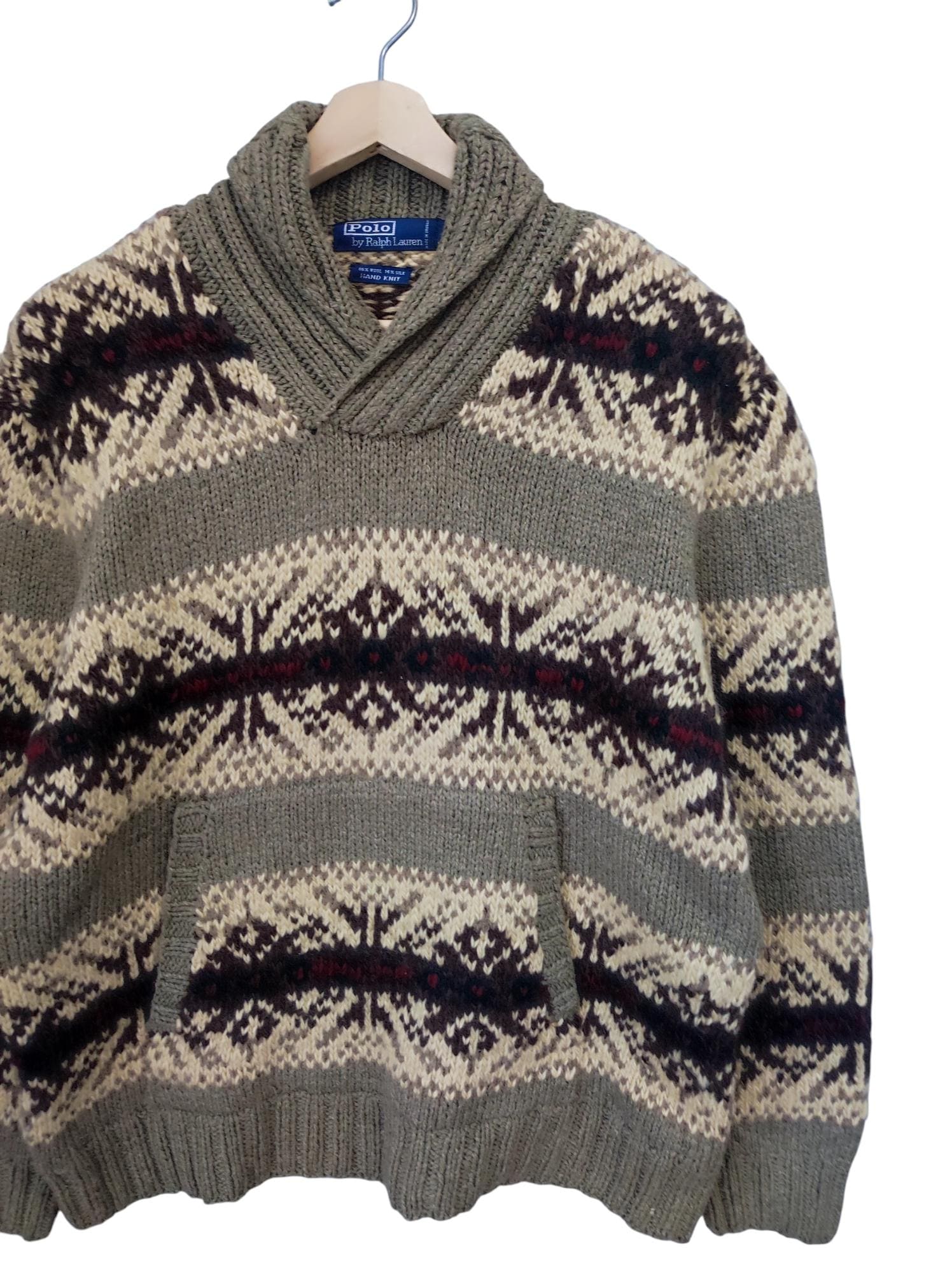 Vintage 90s Polo Ralph Lauren RRL Stripe Aztec Navajo Ralph Lauren