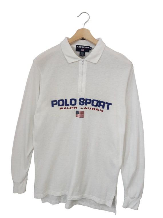 Vintage 90s Polo Ralph Lauren Shirt Polo Sport Polo Spell Out Logo