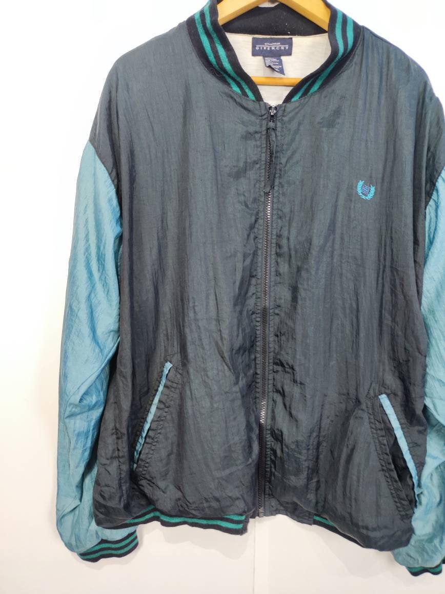 Vintage Givenchy Activewear Nylon Jacket 80s 90s Tracksuit