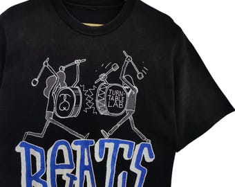 トップス 90s 00s old stussy Turntable Lab Beats 00s OG Stussy Turntable Lab X Stussy 