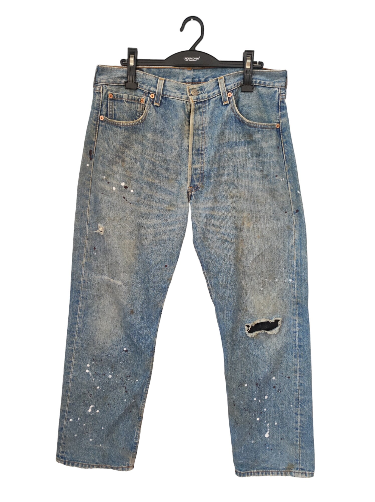 通販 激安 Vintage 34 Size 90s Jeans Spletter Paint Big 501 Levi's パンツ