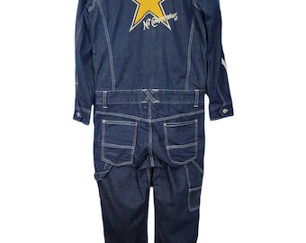 Vanson Racing Team デニムオーバーオール Lサイズ Vanson Leather Racing Team Denim Overall Jumpsuit - Etsy