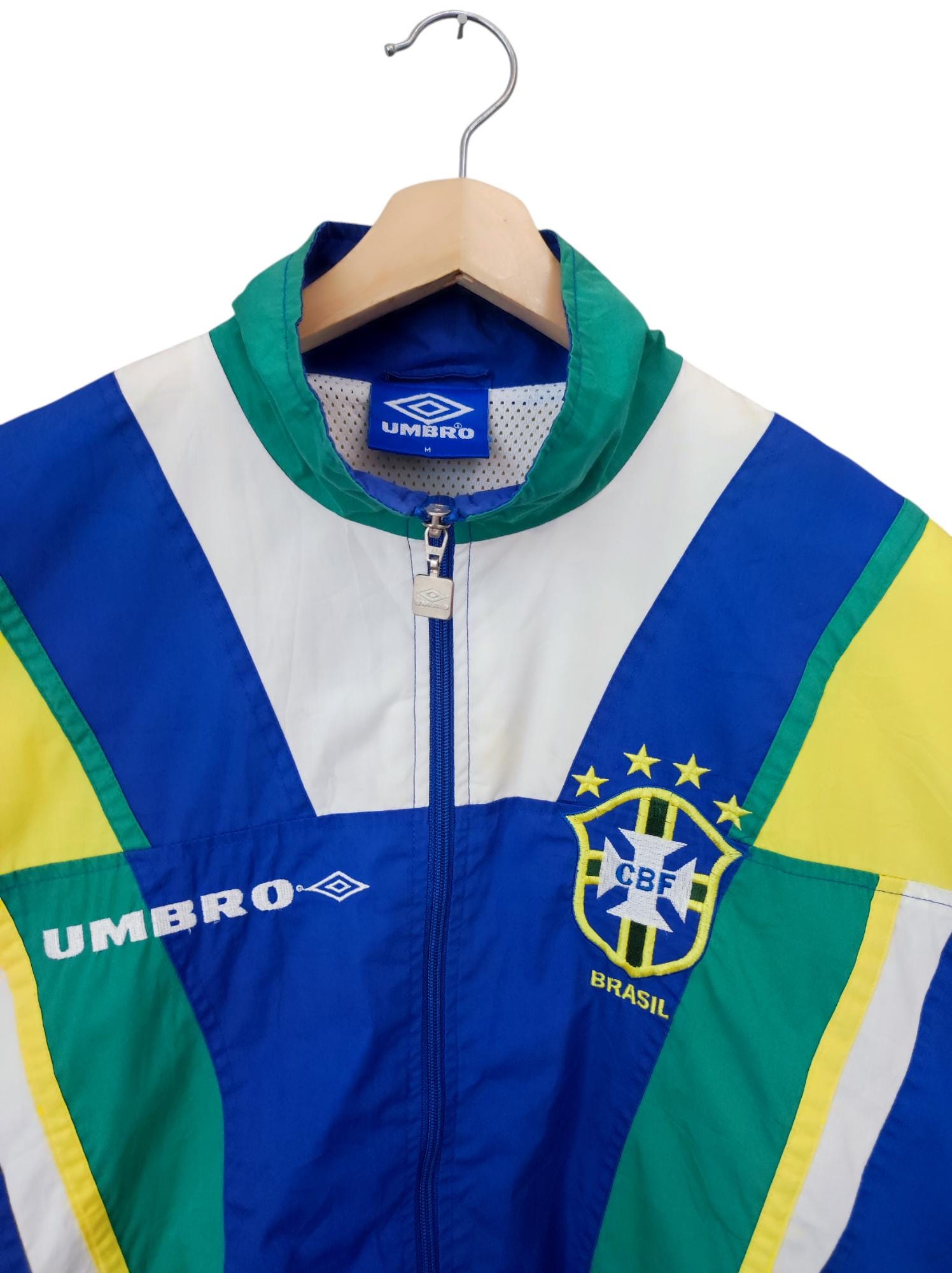 Vintage 1994 Umbro World Cup Warm up Jacket Brazil CBF Windbraker