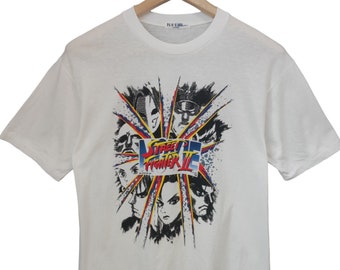 Vintage Street Fighter 2 capcom shirt SEGA single stitches video game promo tee Medium to 1993 sega vintage games retro 90s play station