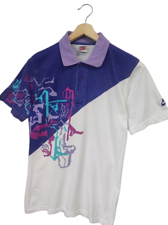 Vintage 90s Nike Challenge Court Tennis Andre Agassi Polo Shirts
