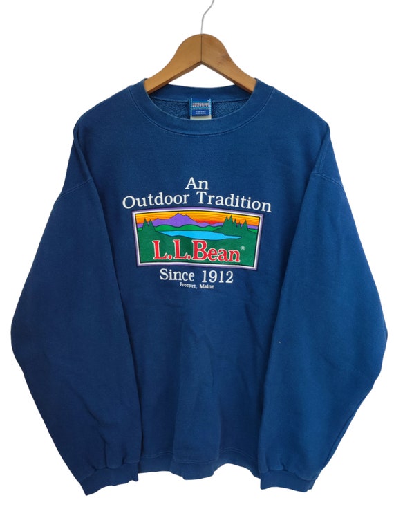 Rare Vintage L.L. Bean Sweatshirt Crewneck Outdoor Edition Camping Style LL Beans USA Etsy
