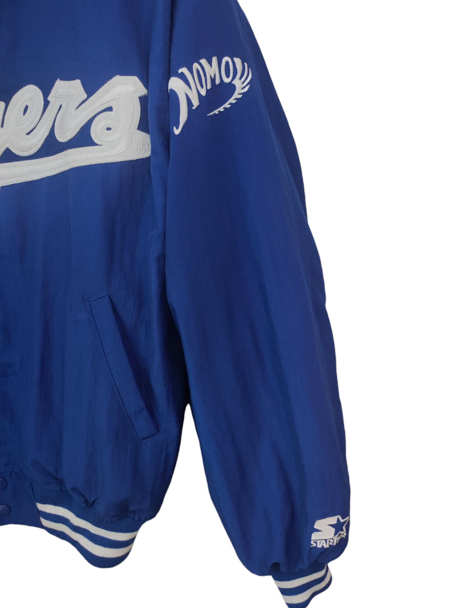 新品 タグ付き 非売品 90s MLB Dodgers ジャケット NOMO M Vintage 1990 Hideo Nomo Starter Dodgers MLB Los Angeles Baseball
