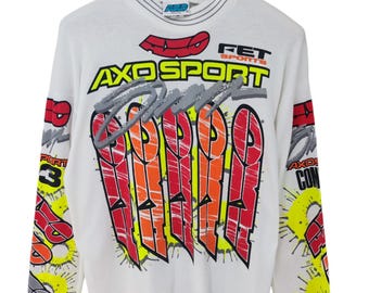 Vintage 90s AXO Sport Motocross Long Sleeve - Made in USA - Etsy