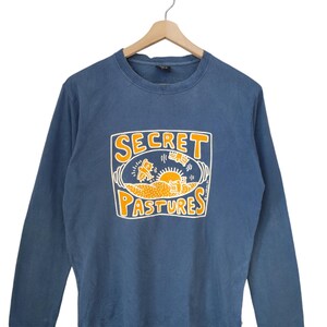 Vintage Keith Haring Pop Shop Secret Pastures Keith Haring  vintage haring pop art scene graphic blue  LS size Large