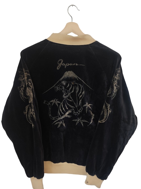 Open Dich 90s 別珍 スカジャン 龍 刺繍 スーベニア Open dich vintage