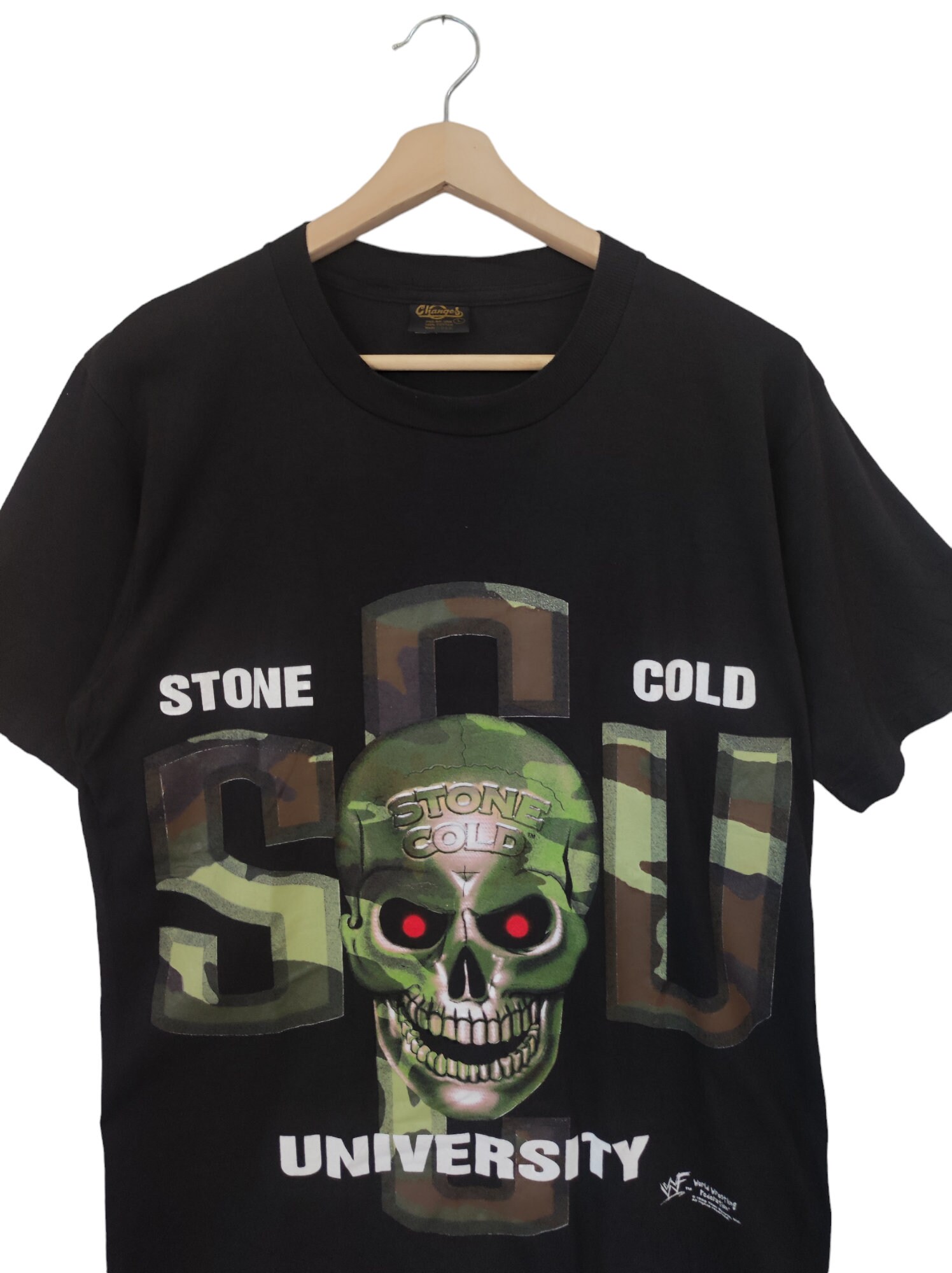 ★★Columbia★★ CU 80S VINTAGE CRACK LOGO SS TSHIRTS Oatmea Vtg 80s 98.1 WKQQ FM Kentucky Rock Station Faded Shirt M
