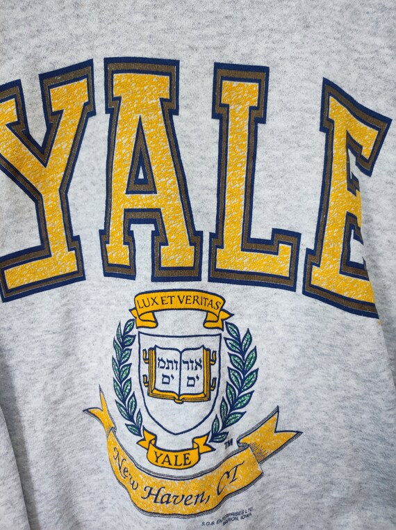 Vintage 90s Champion Yale University lux et verit… - image 5