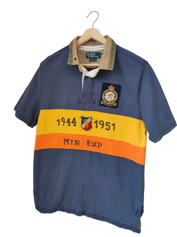 Vintage Polo Ralph Lauren Shirt Mens Blue Nepal Mountain