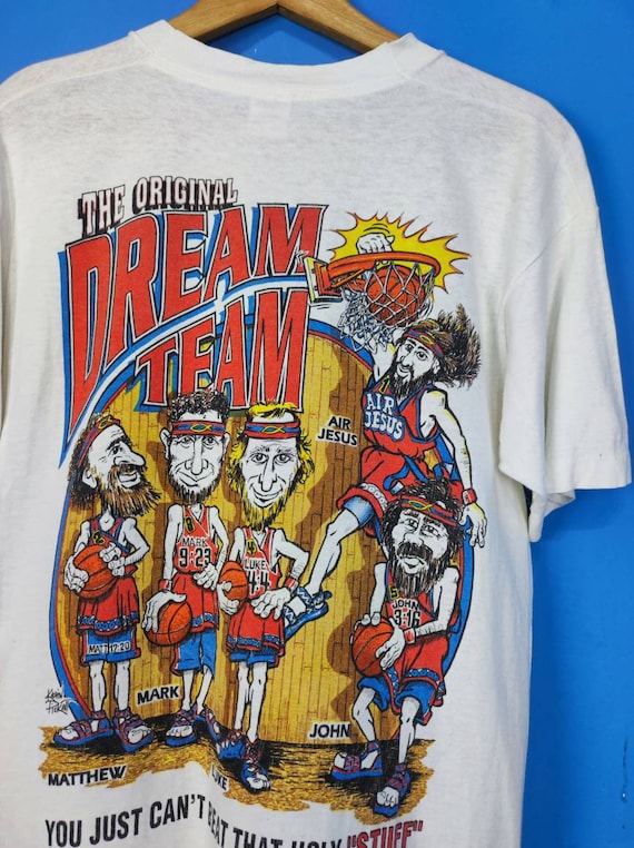 Vintage Dream Team USA Matthew Mark Johnson Air Jesus Fruit of the