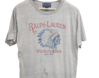 Double RL RRL Ralph Lauren Indian Head Leather Sleeve Wool USAAF